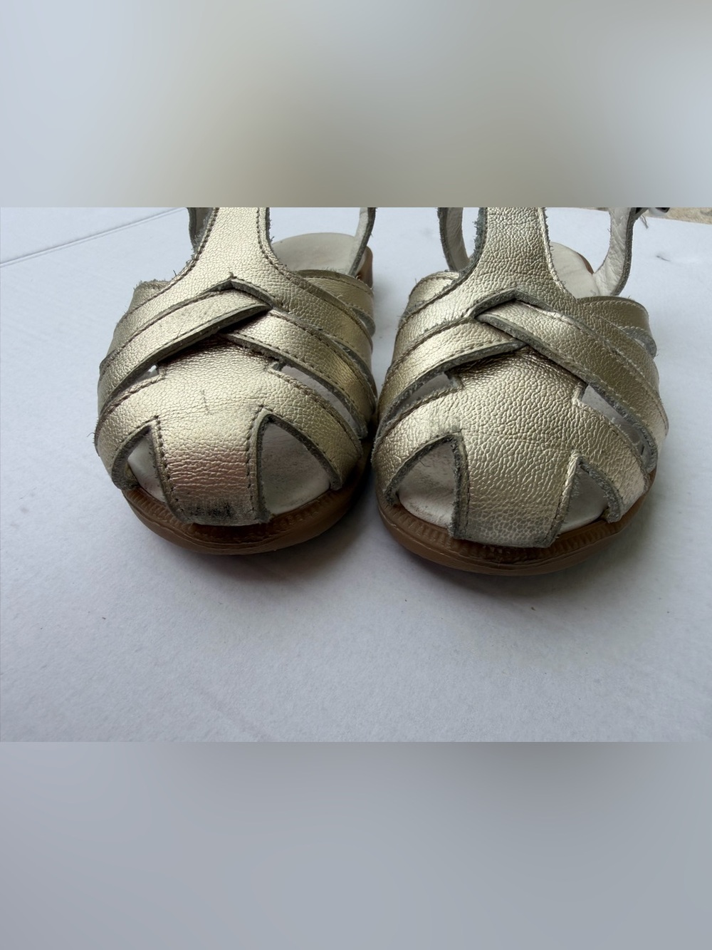 La Coqueta Sophia Sandal Metallic Gold Leather Girls Sandals | EU 25 - Picture 11 of 14